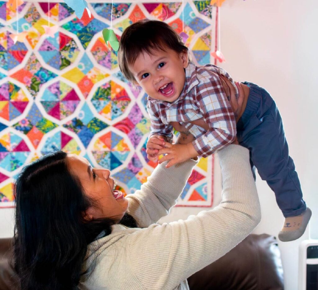 Mama and Baby having fun