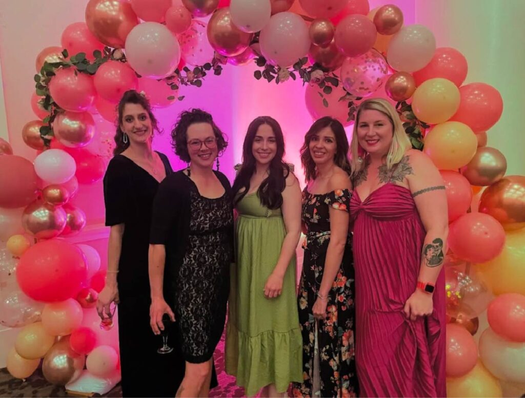 Team with Balloons