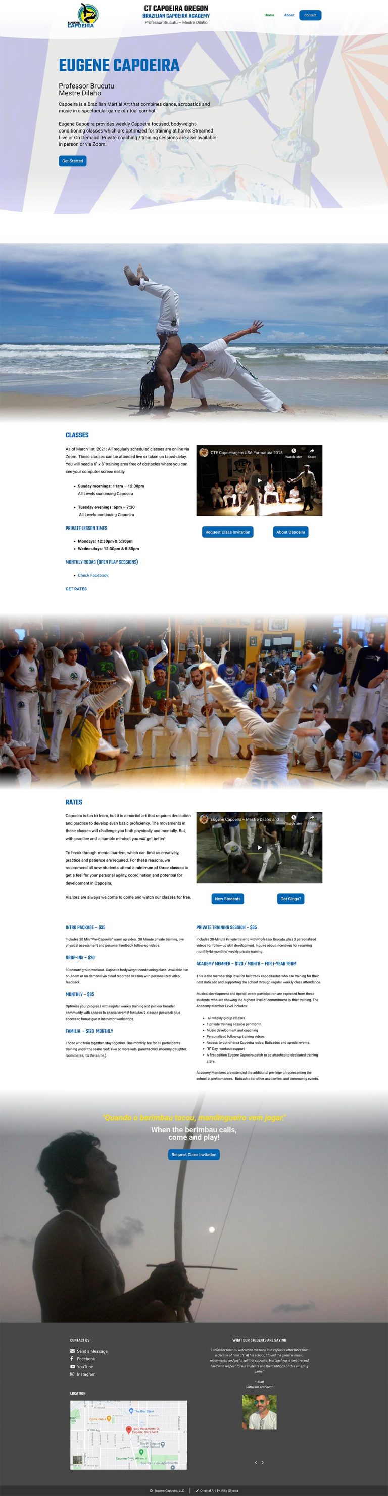 Eugene Capoeira - Home Page