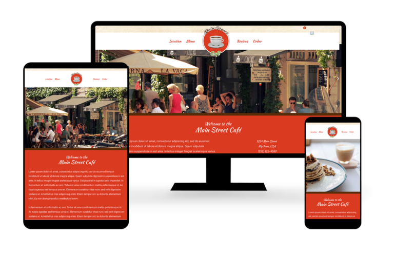 Main Street Cafe Starter Template