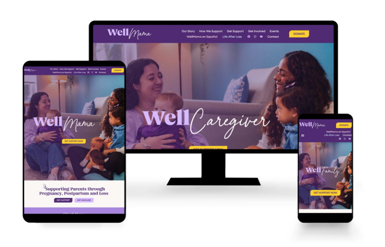 WellMama - Design by Ellyn Amalia Designs, dev by Roost